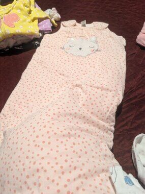 Baby Club Pink Polka Dot Sleep Sack 3.5 TOG 90cm
